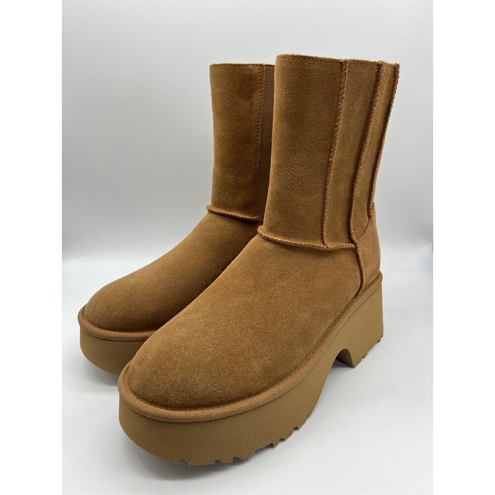 UGG Classic Twin Seam New Heights Boot Chestnut 1158313 Women's Size 11 - Picture 10 of 12